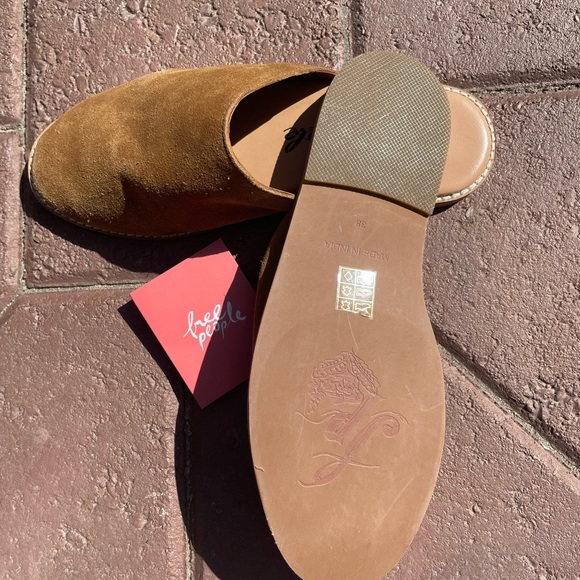 Free People Tan Suede Mules - Picture 4 of 5